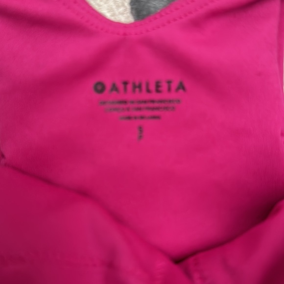 Like New Athleta Bra Top Size Small Pink - Picture 3 of 3